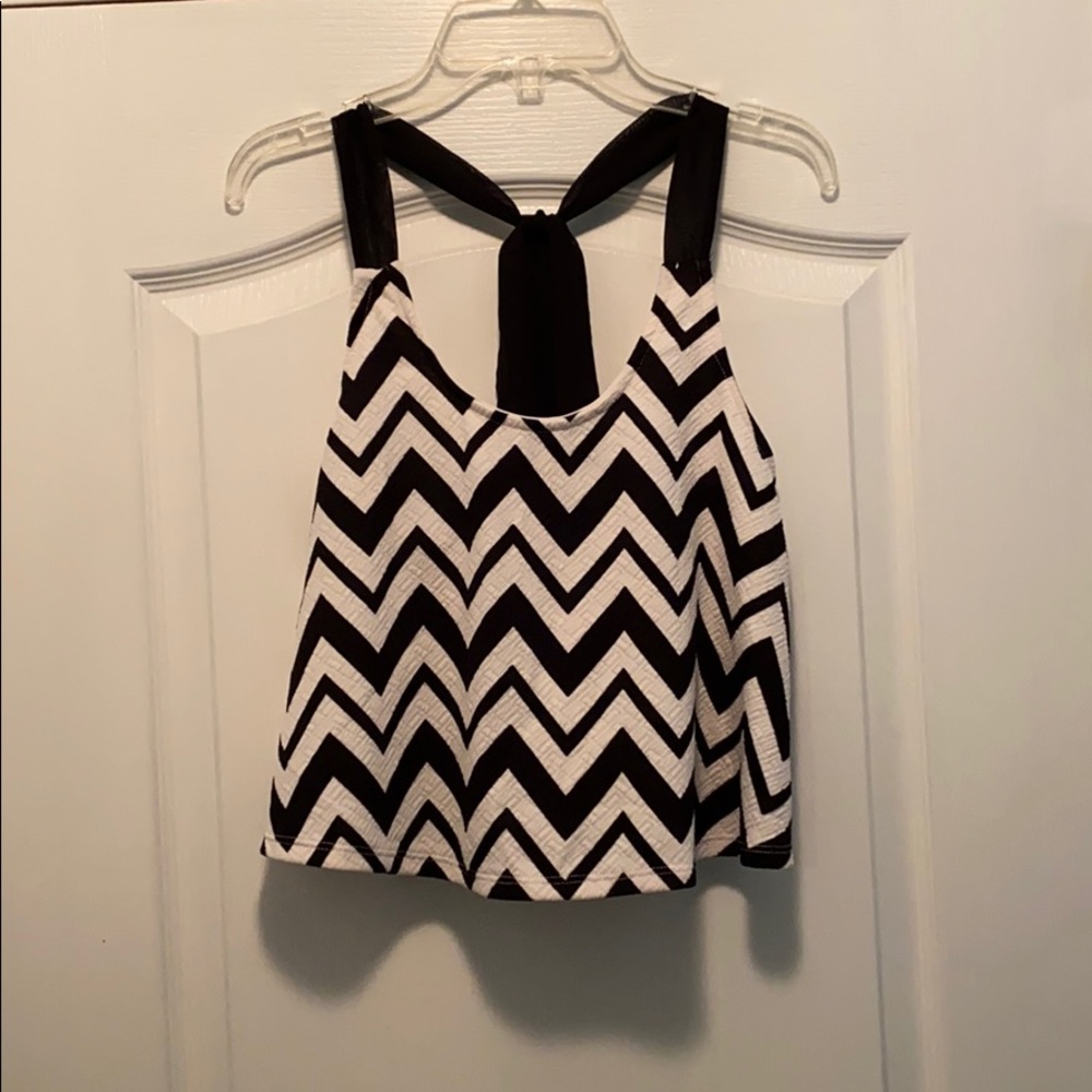 Chevron pattern, Cropped top, Charlotte Russe